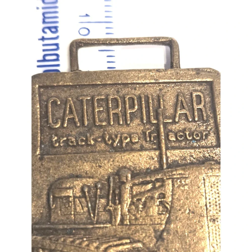 1940's Caterpillar Tractor Fob PERKINS Machinery Co Needham Hts Springfield